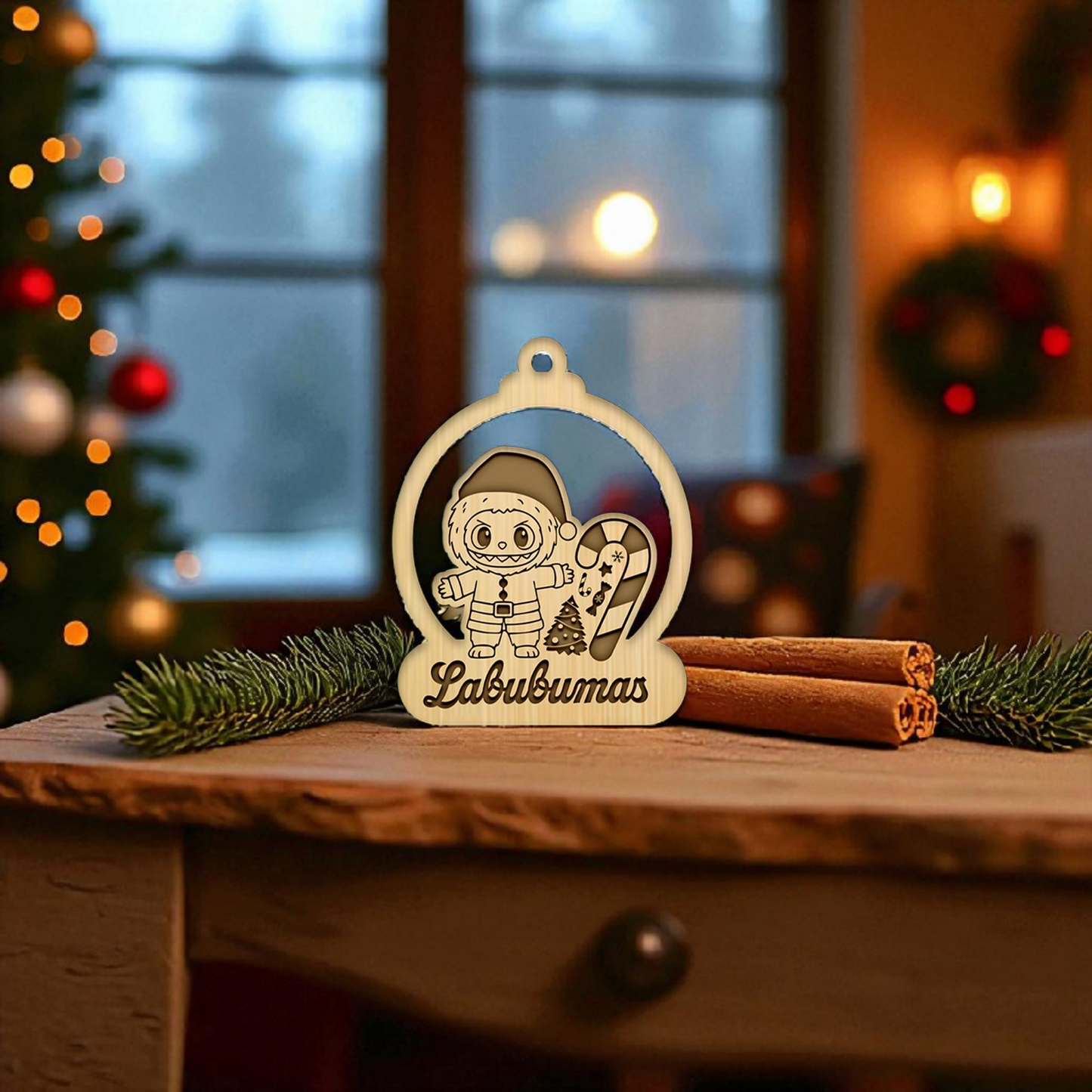 Labubu Christmas tree decoration