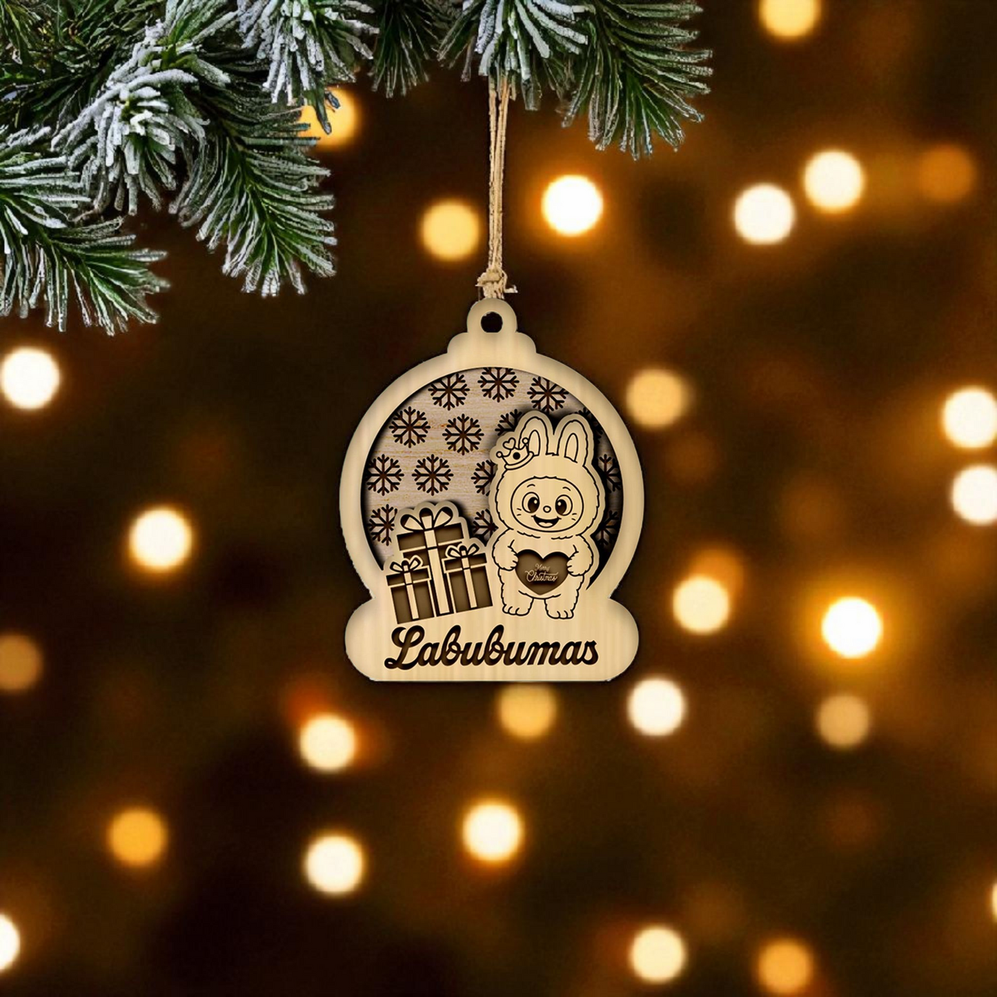 Labubu Christmas tree decoration