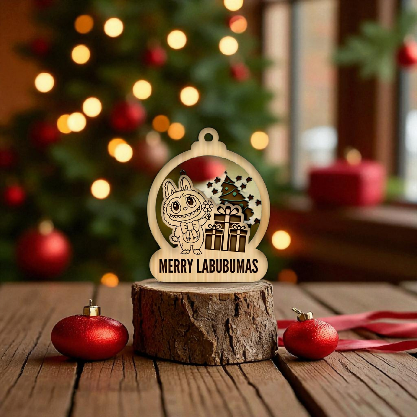 Labubu Christmas tree decoration