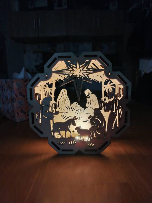 Nativity scene lantern