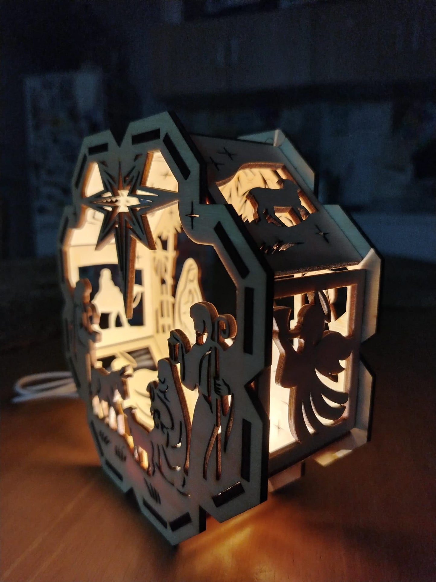 Nativity scene lantern