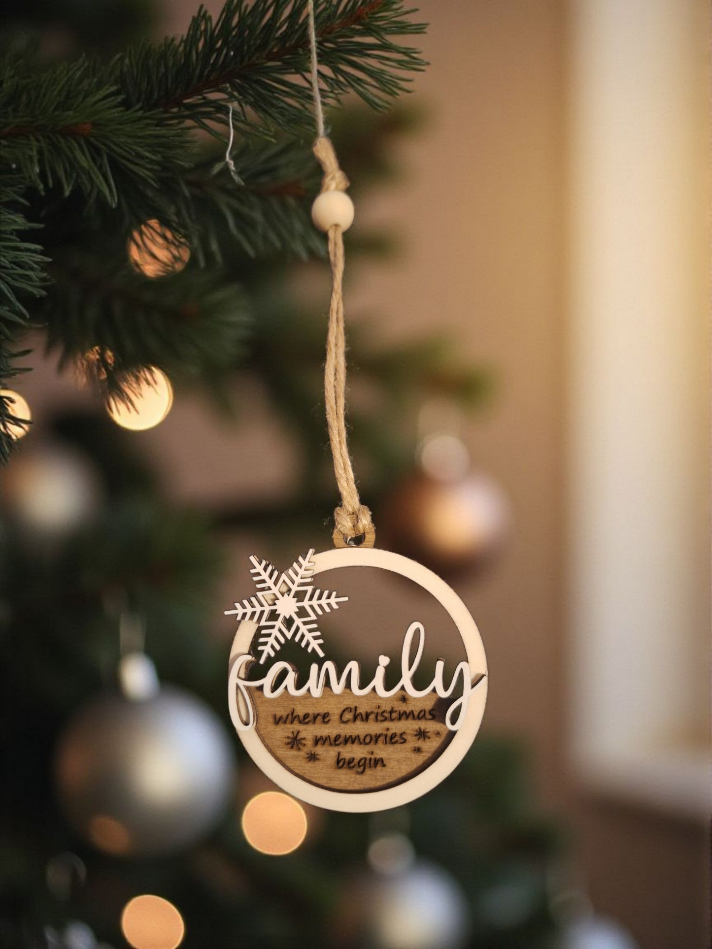 Christmas tree decoration Family
