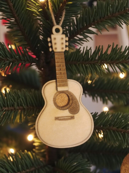 Guitar Christmas tree decoration