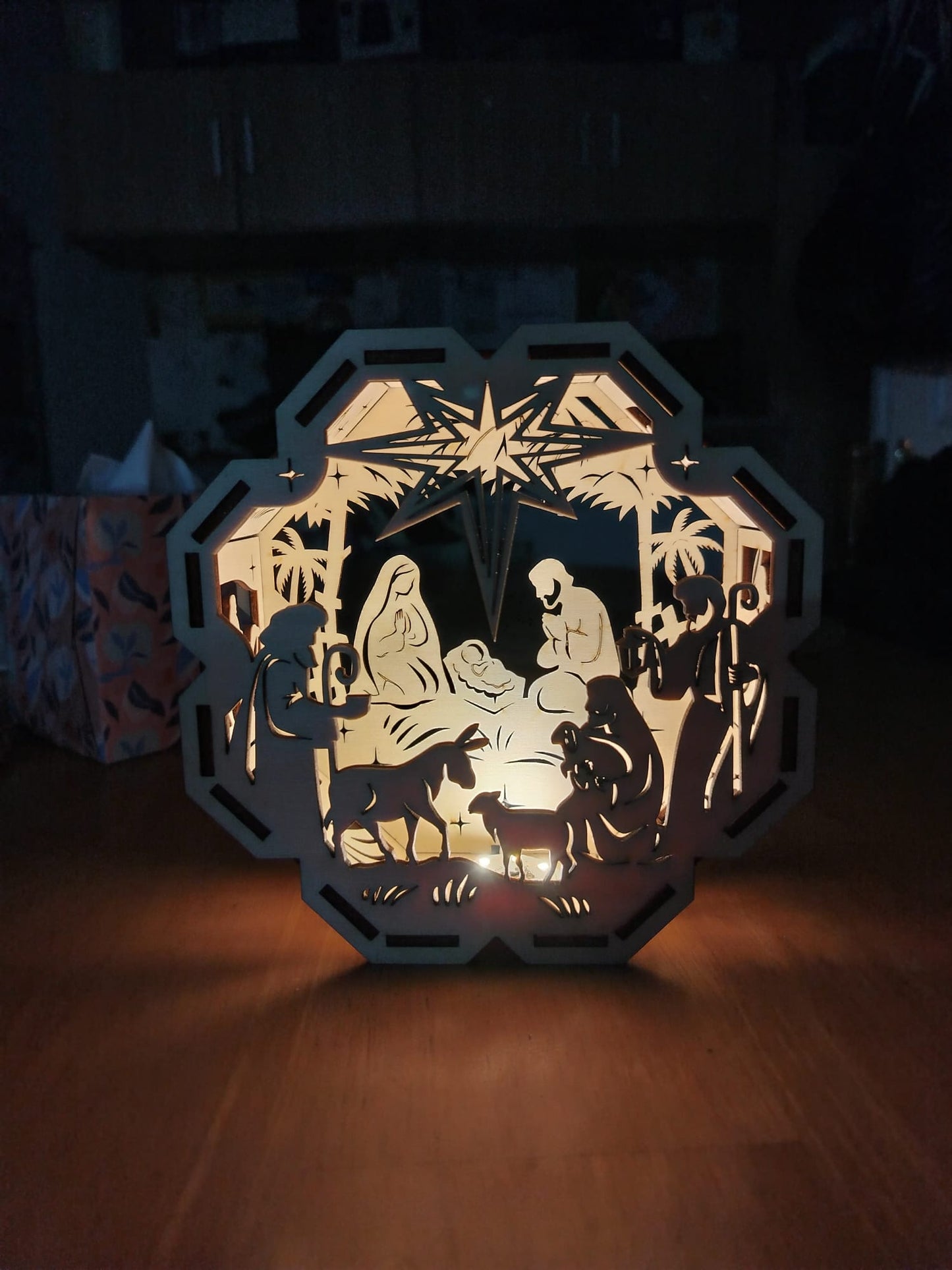 Nativity scene lantern
