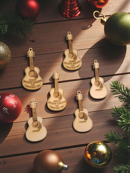 Guitar Christmas tree decoration