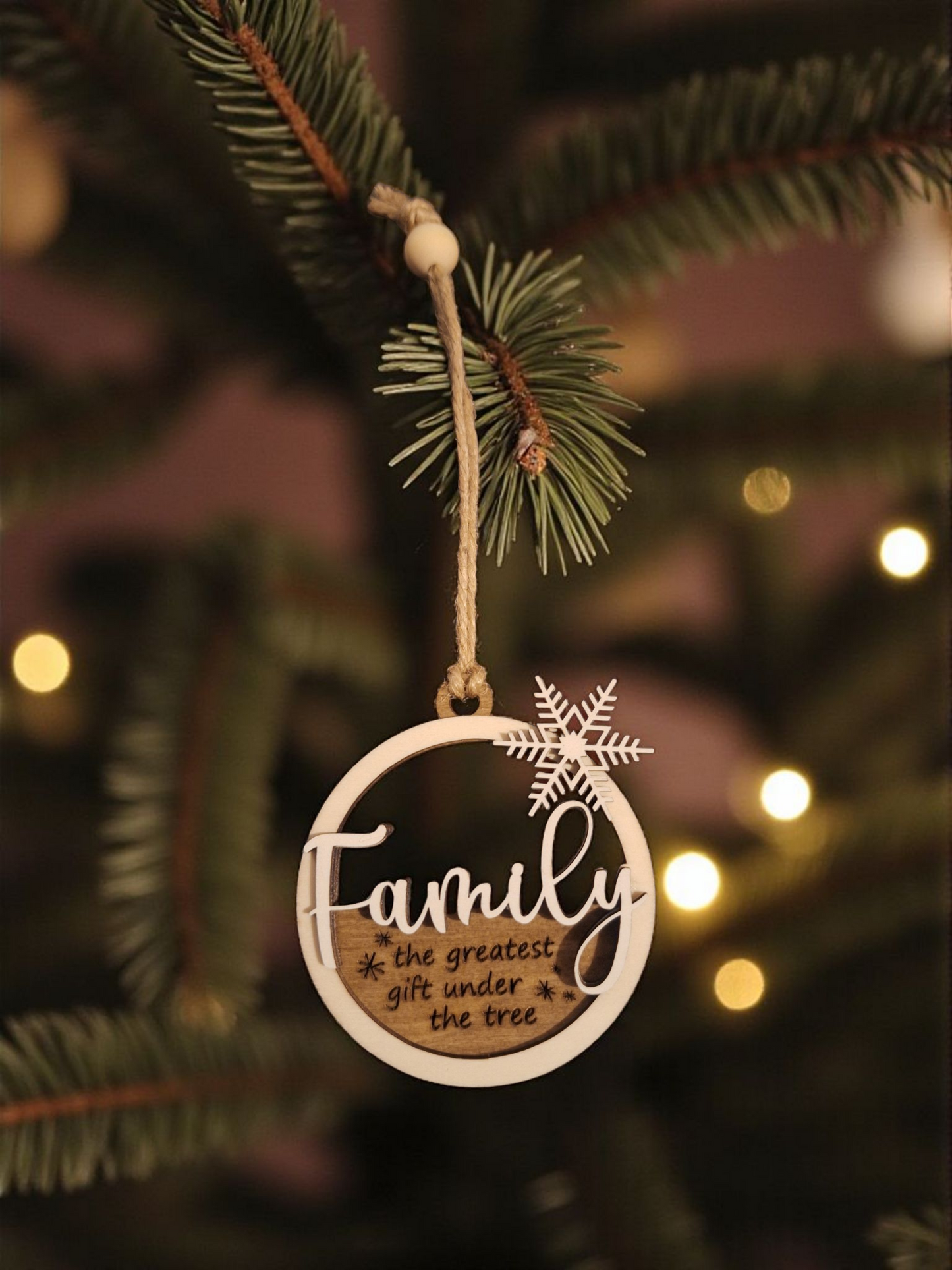 Christmas tree decoration Family