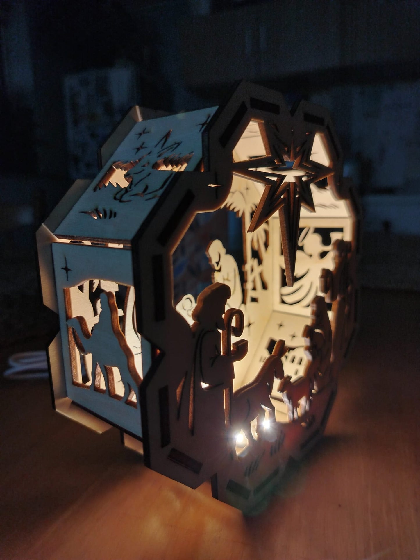 Nativity scene lantern